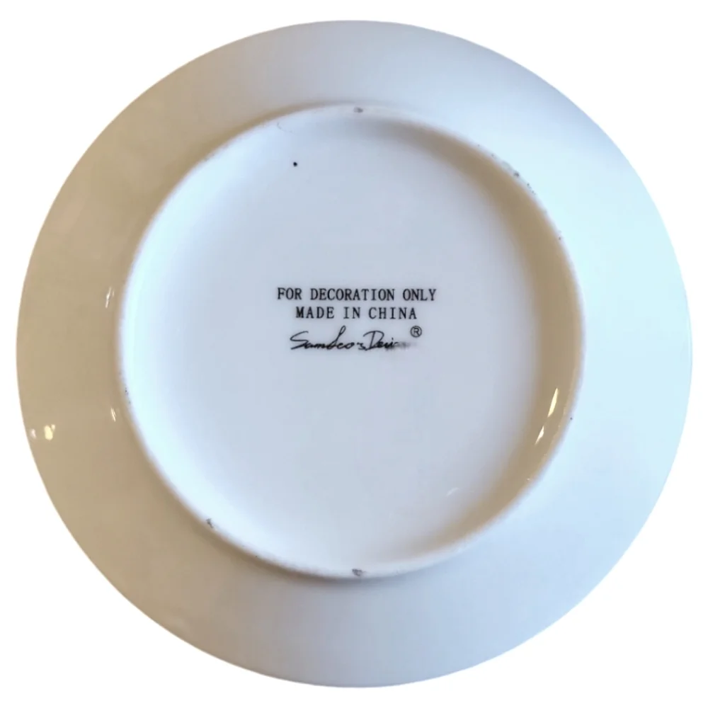 Vtg Sandra Design Decor Plate Bless This House As We Come & Go